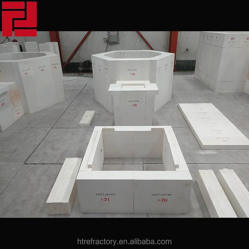 
Factory Supply High Quality Bonded Refractory AZS Brick Ramming Mass for Refractory Blocks 