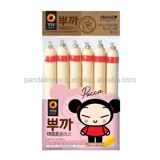 
chungjungwon korea food brands Samlip cheese sausage stick Pucca do ttoreu plus 90g 92g 
