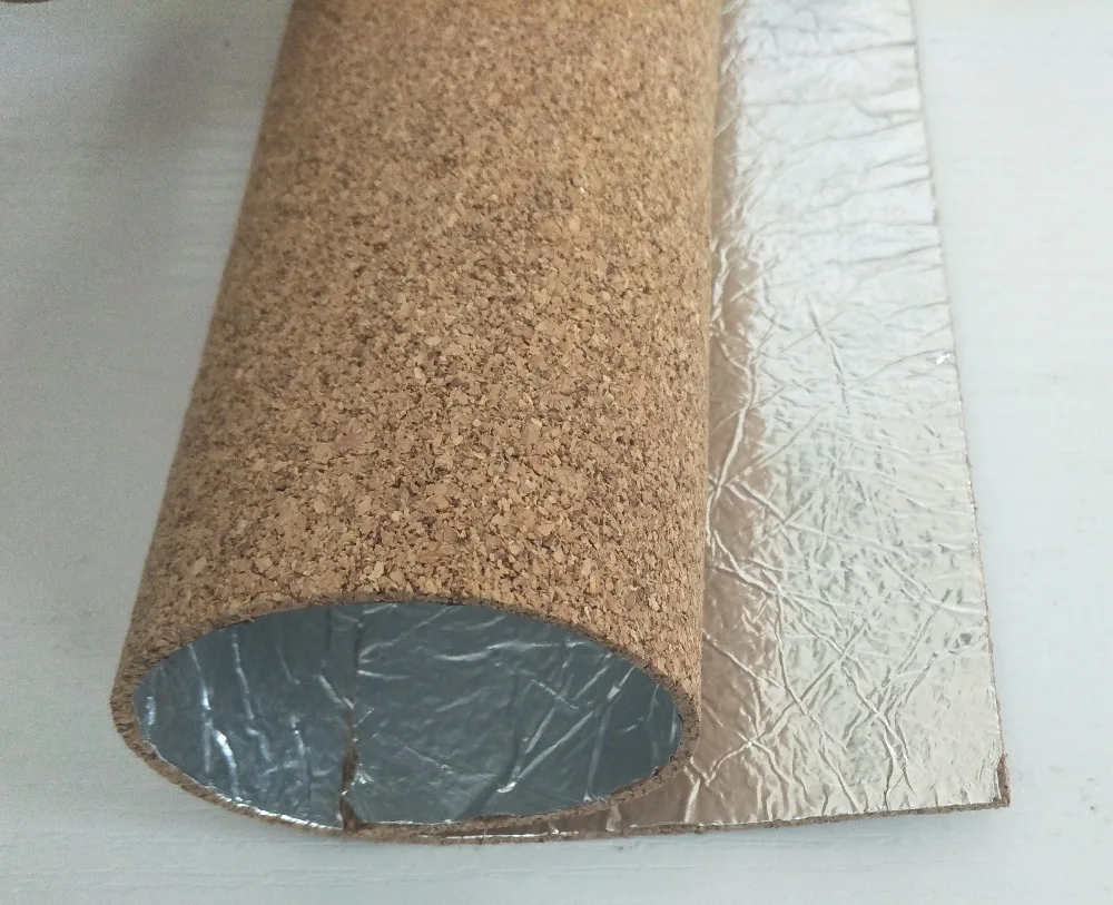 Cork underlay back with Aluminum foil paper