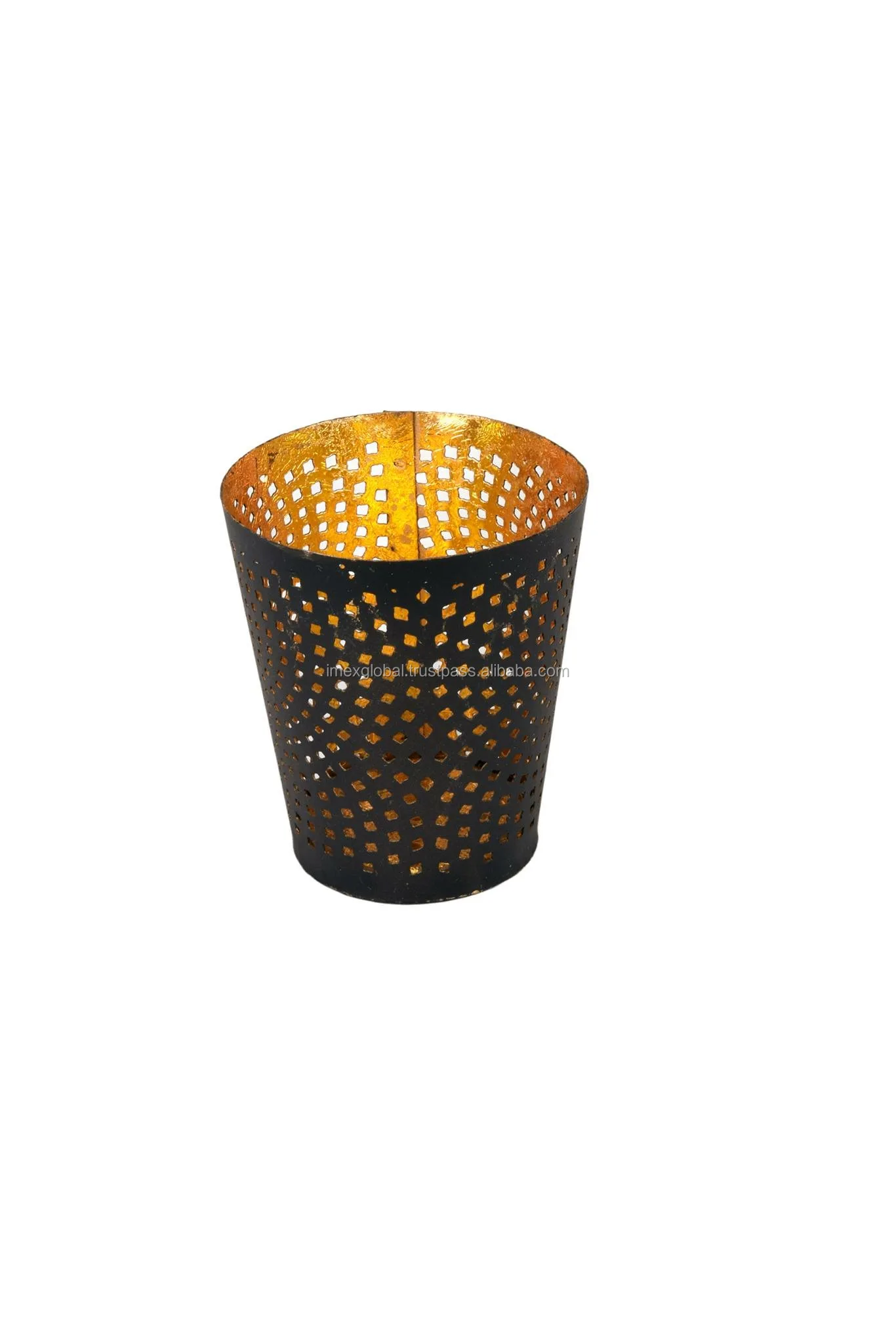 Hollow Out Home Decoration Cylinder Candle Holder Tea Light Candle