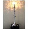 Silver Metal Candelabra With Crystal Globe Attachment Crystal Globe Silver Candelabra Wedding Decor Tealight Holder