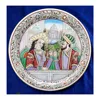 Painted Marble Gold Painted Handmade Exclusive Decorative Plate