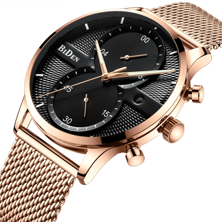 

2018 BIDEN Men Fashion&Casual Wristwatches Chronograph Quartz Luxury Brand Male Watch Custom Men's Watches Logo, N/a