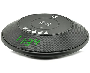 Qi Wireless Charger Bluetooth Speaker & Alarm Clock