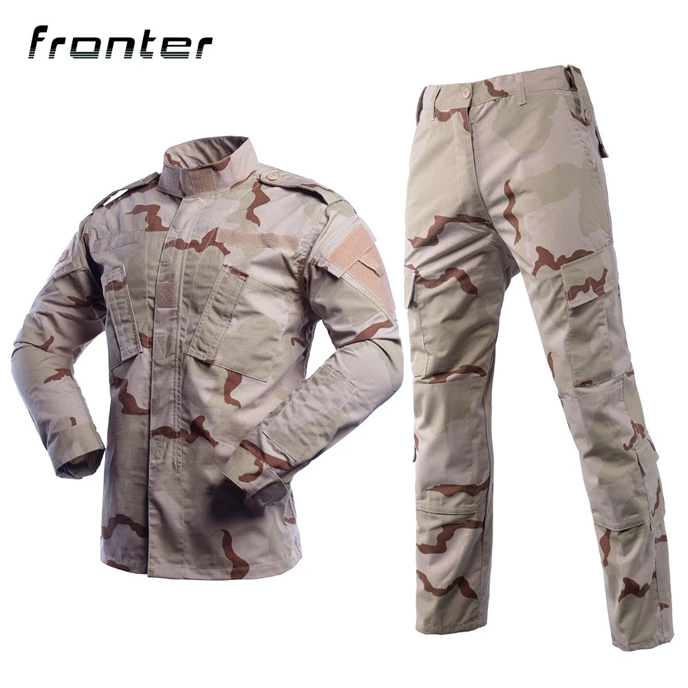 

3 Color Desert Military Camo Uniform Army Clothes Camouflage Hunting Clothes