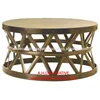 Hammered Drum Cross Coffee Table