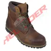 brown fashion design soft casual stylish men leather boots genuine cowhide leather men boots