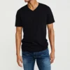 Top high quality custom made comfort 100% cotton men's plain v neck t shirts
