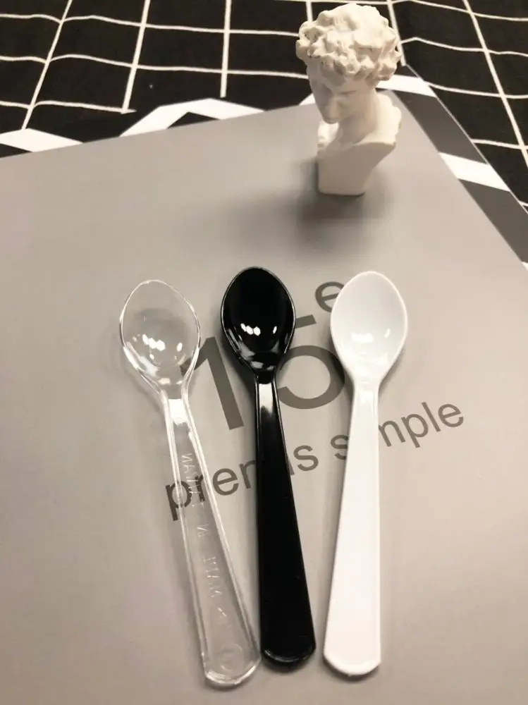 
High quality disposable cutlery plastic tea spoon 