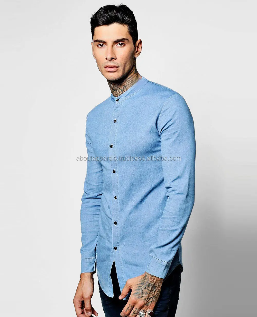 denim chambray shirt men