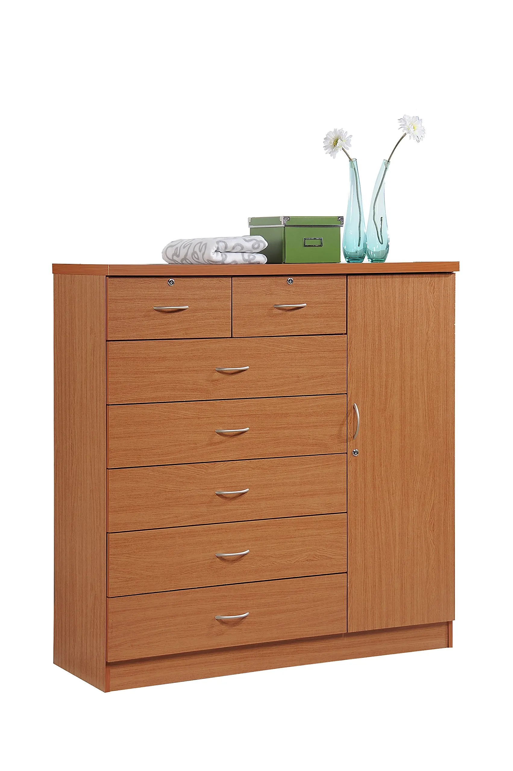 Buy Hodedah 7 Drawer Jumbo Chest Five Large Drawers Two Smaller