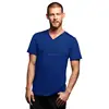 Men Short Sleeve V Neck Tshirts Fitted Branded custom t shirt in bulk 100% Cotton 180GSM Blank/Printed t-shirts Gym Sports Tee