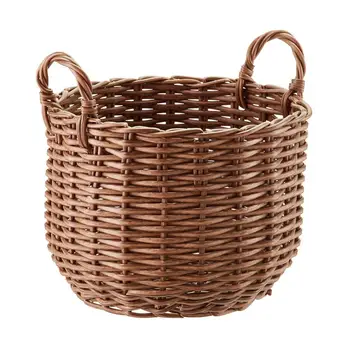 wicker tote basket