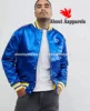 2017 plain satin bomber jacket Cheap price high quality jacket/New Custom team baseball