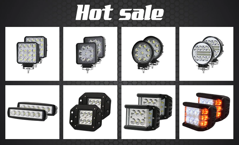 5'' 24w LED Work Lamp For Truck 1800LM 24v LED Rectangular Design Industrial Machine Work Light