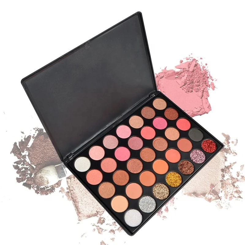 

Private Label 35 Color Glitter Pigment Makeup Packaging Eyeshadow Palette