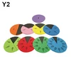Education math round fraction rubber magnet foam