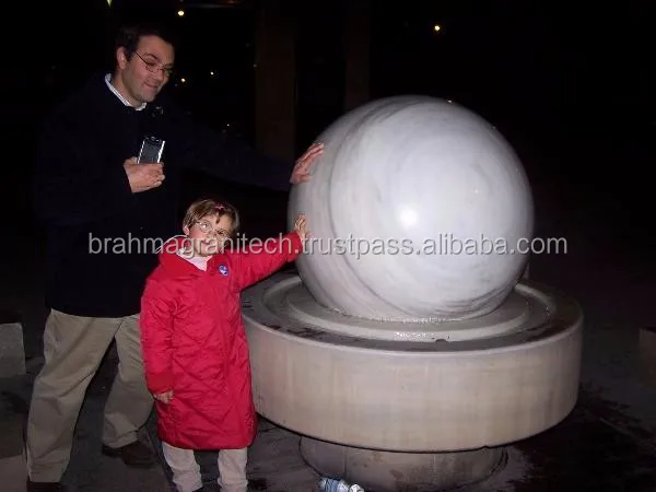 
rock stone fountain balls 