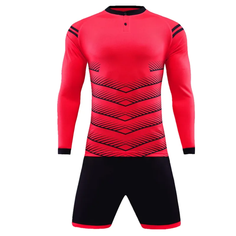

Long sleeve Football shirt Training team game goalkeeper Soccer Sets Sportswear goalkeeper uniforms, Custom color