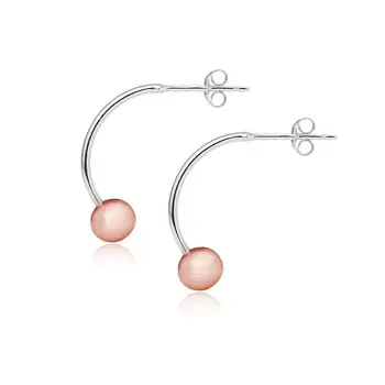 silver hoop stud earrings