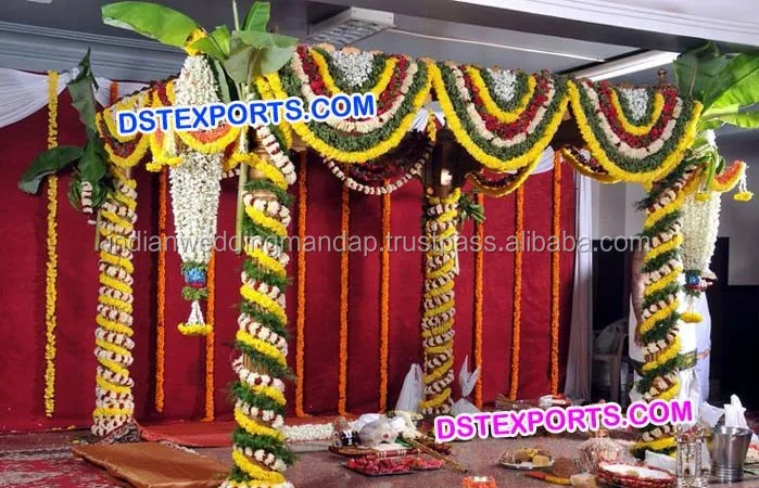 Flower Decoration Chains For Wedding Mandap Wedding Marigold
