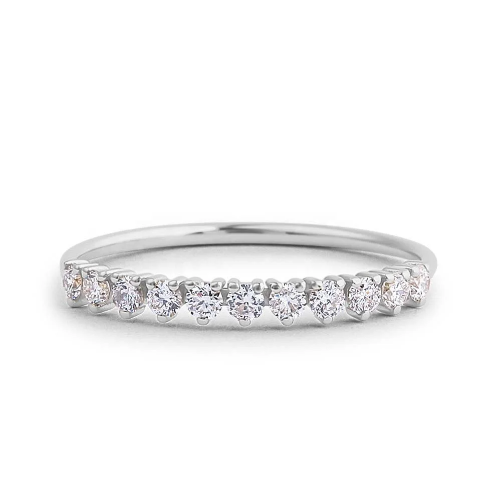 LOZRUNVE Prong Setting Dainty 925 Sterling Silver Jewelry Ring