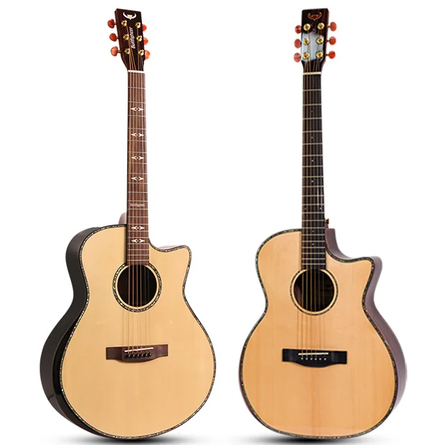 

Bullfighter D-3 Custom wholesale professional manufacturer solid  Acoustic Guitar, Natural