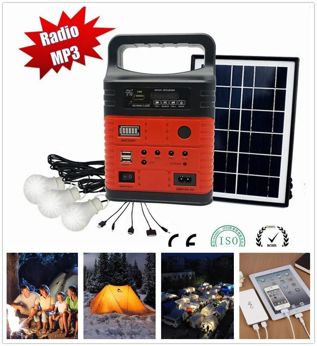 Buy Hioffer Solar Generator Portable kit,Power Inverter,Solar Generator Portable Solar Panel Kit With Battery And Inverter