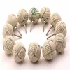 RII Set of 12 Nautical Jute Rope Door Knobs/Rope Knot Drawer Pulls and Knobs/Pull and Push Handle Knobs