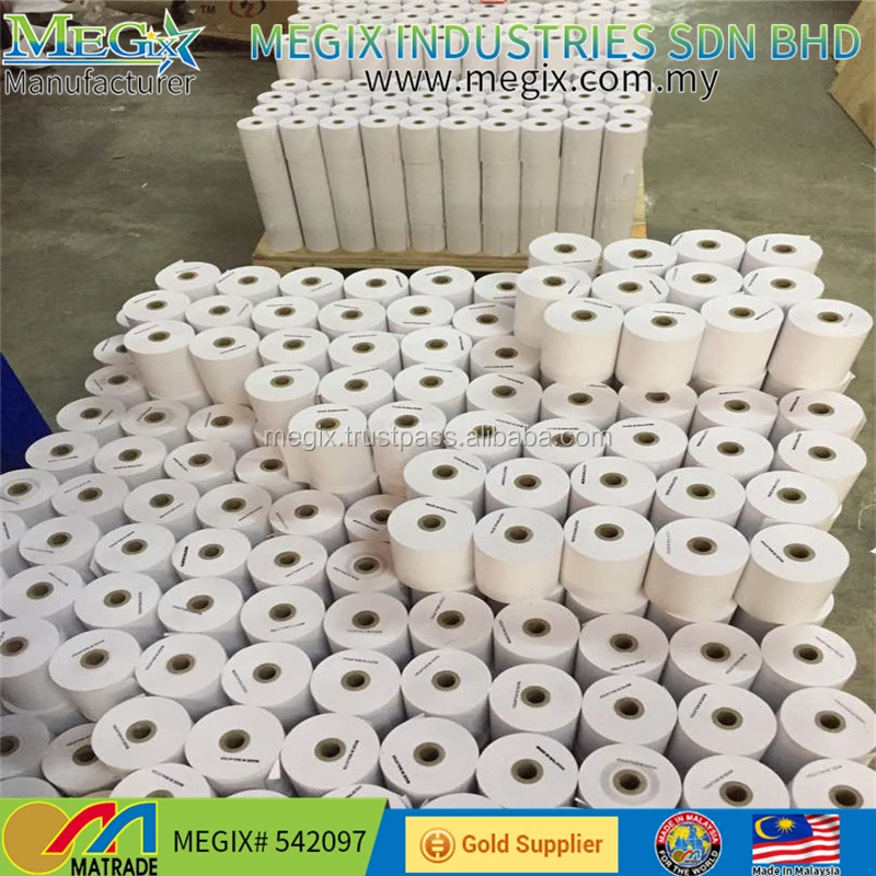 
Thermal Paper Factory Direct Wholesale Prices 80x80 stock lot thermal cashier paper roll 