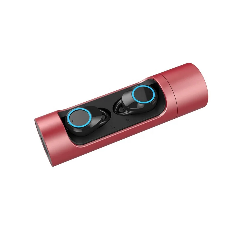 

TWS mini earbuds bluetooth 5.0 stereo sound waterproof sports headset true wireless earphone, Black;red;silver;gold