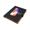 Newest Leather Power Bank Notebook Diary Planner with Fast Wireless Charging diary custom 16GB OEM notebook
