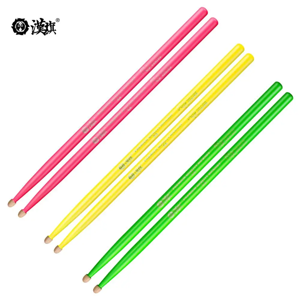 OEM instruments musical wholesale high quality Glow 5A 7a 2b Hickory Drum Sticks