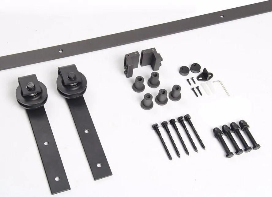 经典风格的谷仓门硬件滑道套件