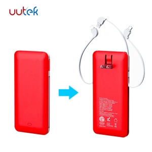 UUTEK RSQ3 10000mAh Power Bank Built Cable