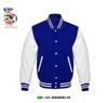 Mens Baseball School College Team Class Wool Genuine Leather Varsity Jacket