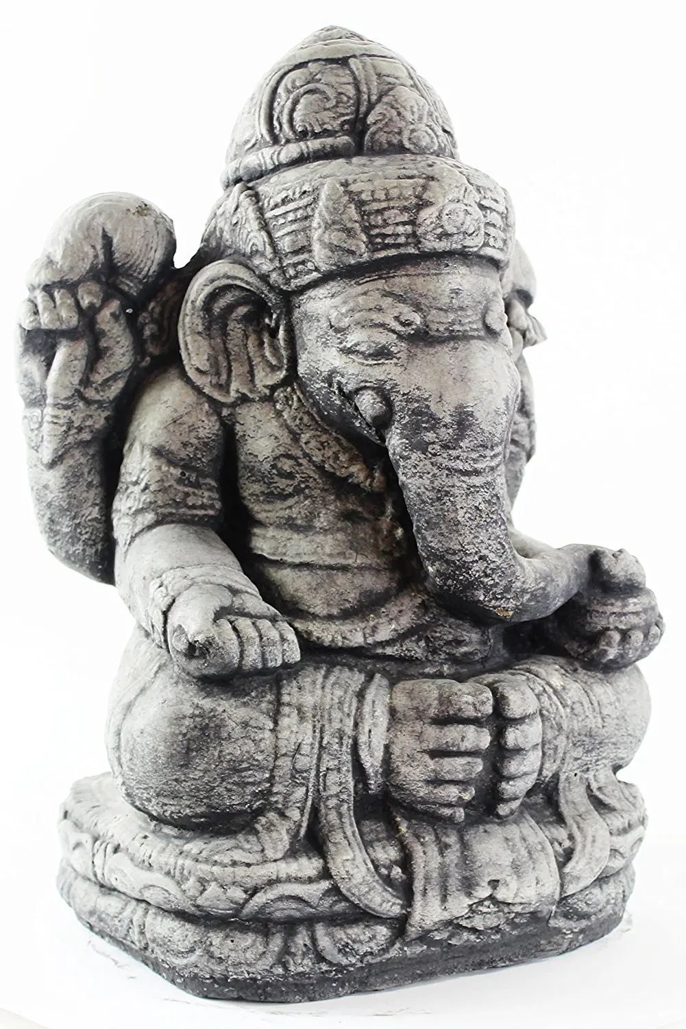 Seated Ganesh Concrete Garden Statue Cement Hindu