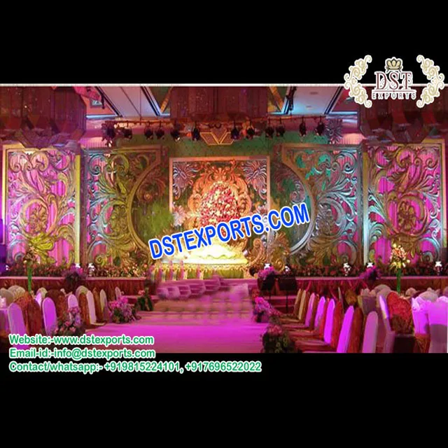 South Indian Wedding Decoration With C Style Panel Fiber Wedding