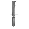 Square Base Cast Iron Fence Post