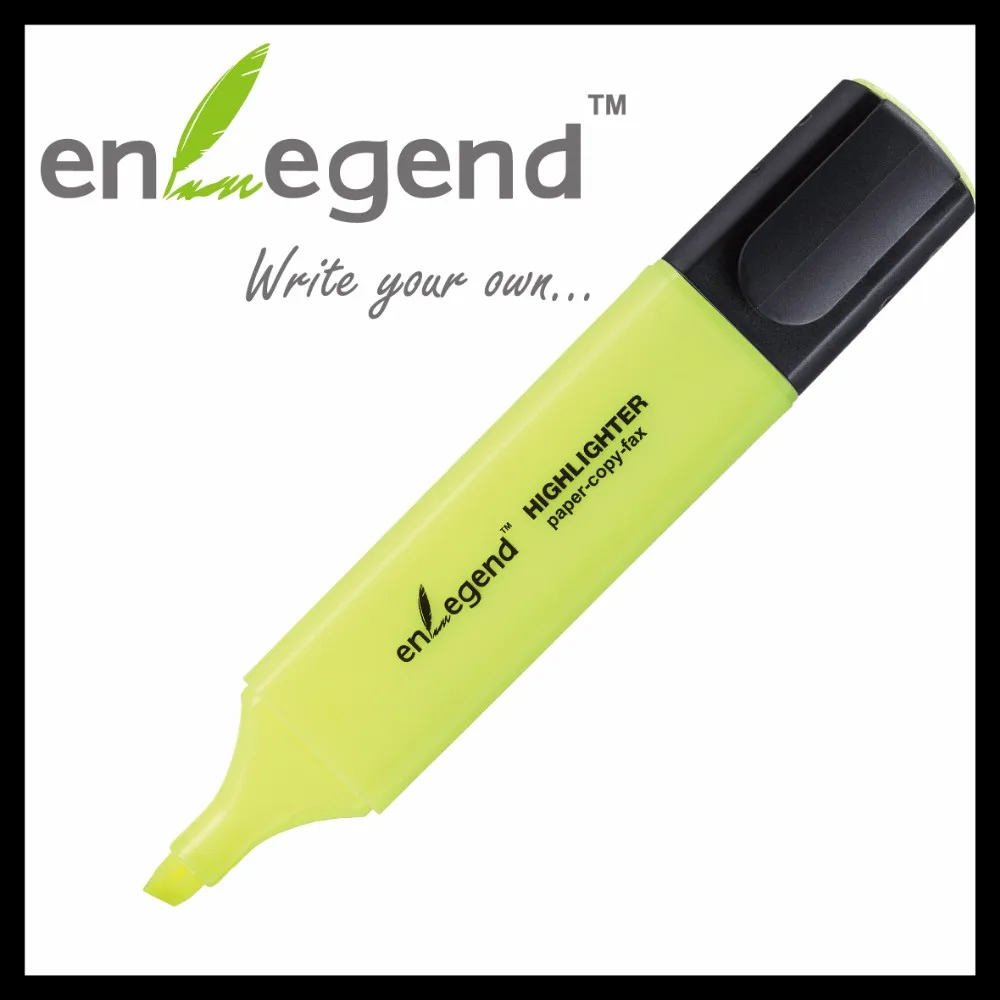 Wholesale Economical Environment Ecofriendly Water Based Ink Highlighter Marker Pen With