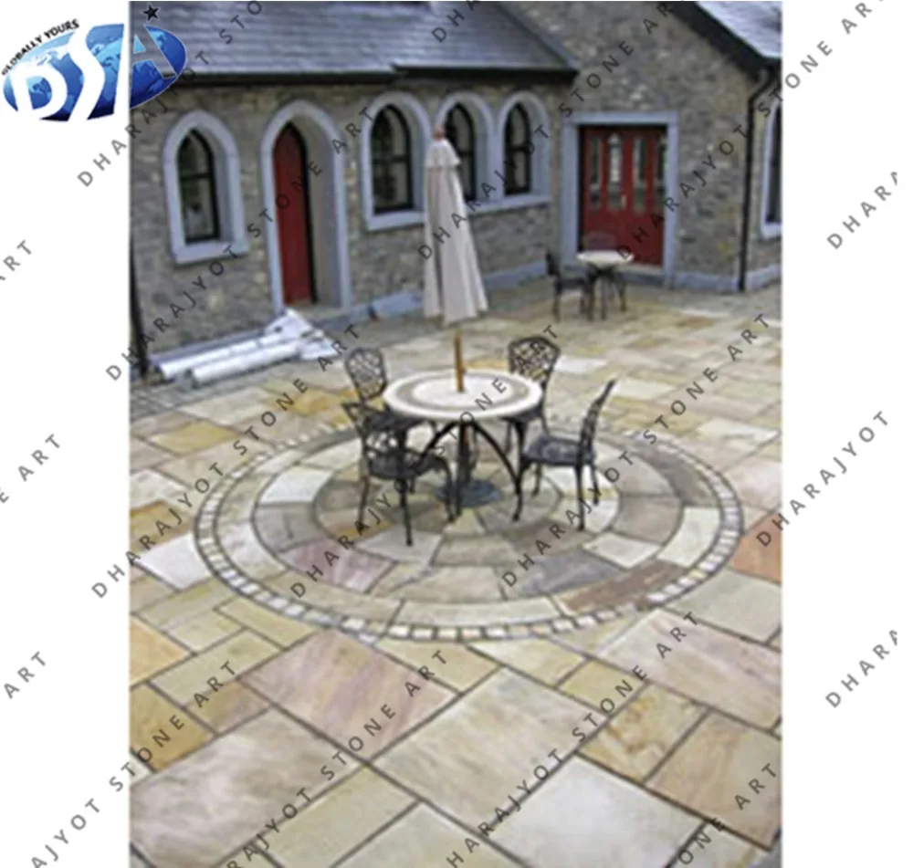 
Multicolor Sandstone Home Exterior Flooring Tiles Decor 