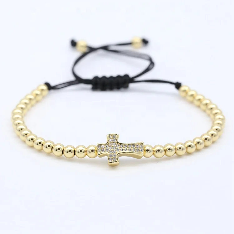 

Hot Fashion Mexico Jewelry Cross Women Bracelet, Gold;rose gold;silver and black