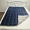 Hot Amazon Super soft integrated weighted blanket duo color minky sensory weighted blanket 15lbs 20lbs 25lbs