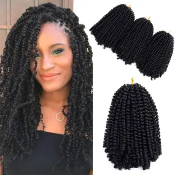 Kinky Curl Style Synthetic Hair Nubian Twist Hair Spring Twist