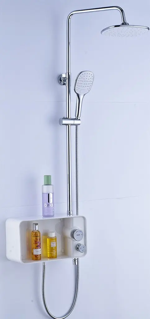 Shower Shampoo Shelf Find Deals On Line Get Quotations 700br Rainfall Shower Set With Hand Cirque Shelf Br Arm