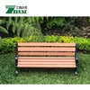 WPC Furniture bench with cast aluminum garden bench legs