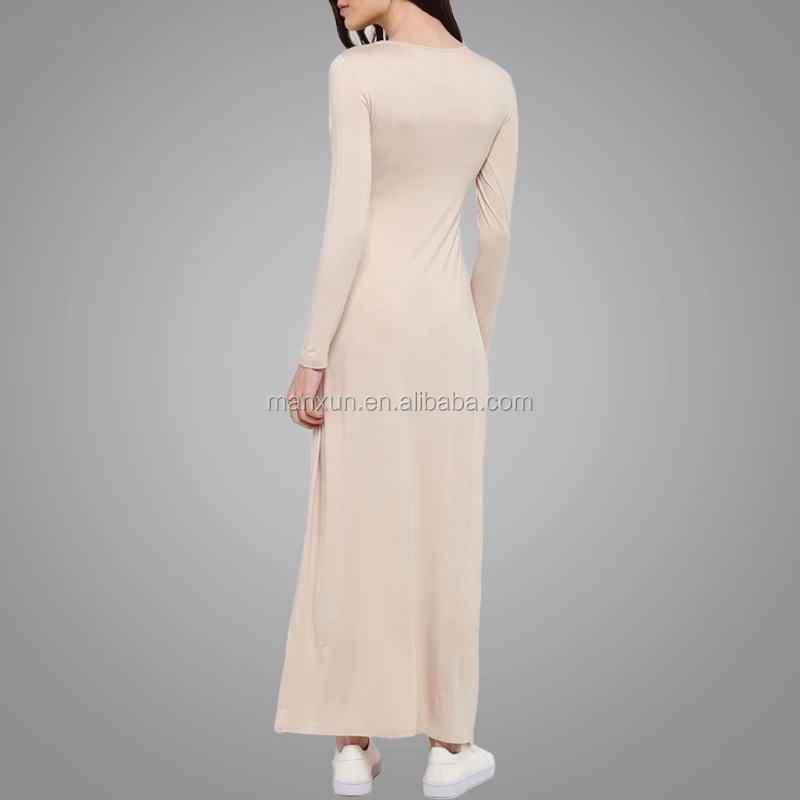 Simple Design Cheap Wholesale Muslim Jersey Knit One Piece Dress Islamic Women Casual Abaya Buy One Piece Dress Jersey Knit Dress Women Casual Abaya Product On Alibaba Com