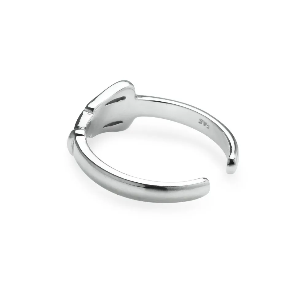 
Sterling Silver Belt Buckle Adjustable Toe Ring 