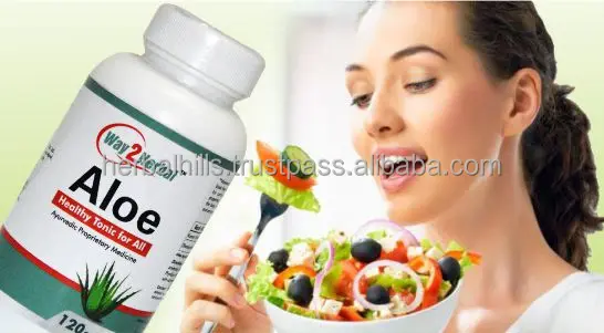 
Way2herbal Aloevera Aloe capsules, 400mg, 120 counts- Colon cleansing Supplement and Immunity 
