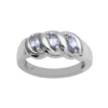 925 Sterling Silver Tanzanite AA ring.